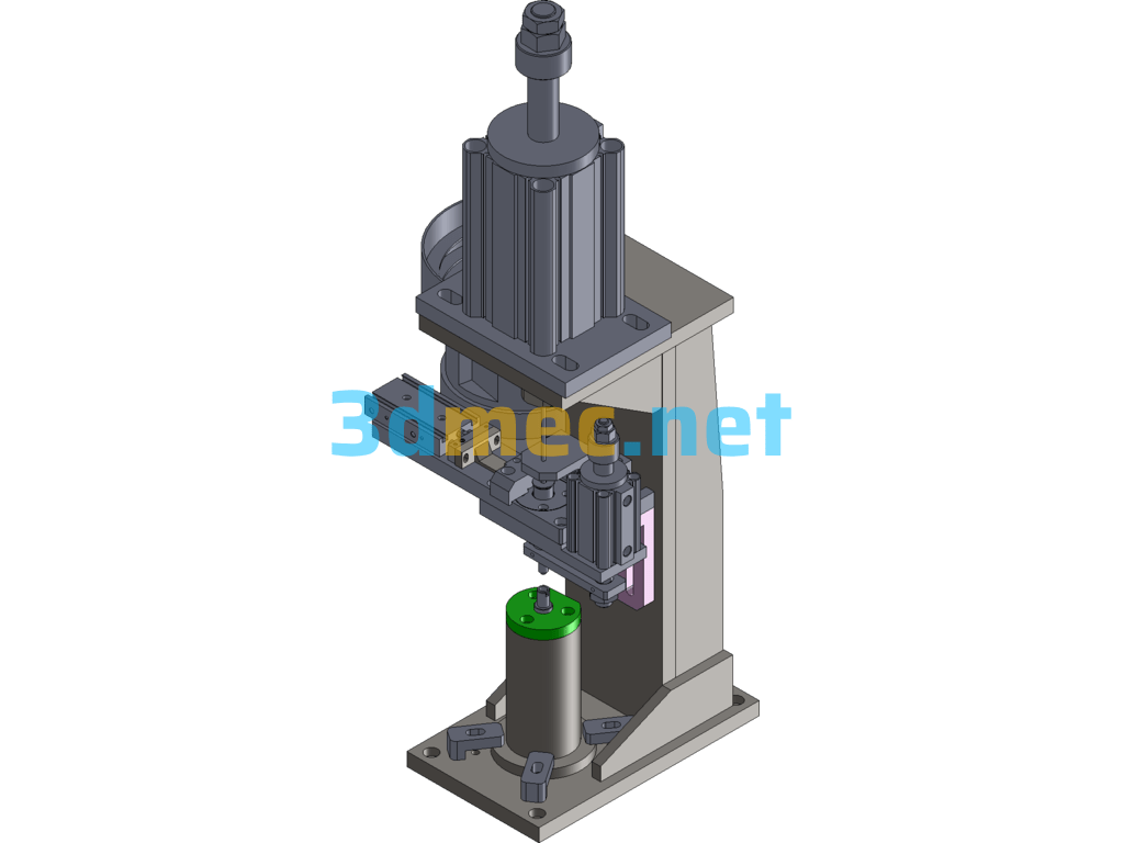 Automatic Assembly Tooling For Retaining Rings, Mass Production - 3D Model SolidWorks Free Download