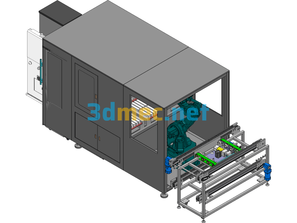 Computer Power Supply Loading Workstation - 3D Model SolidWorks Free Download