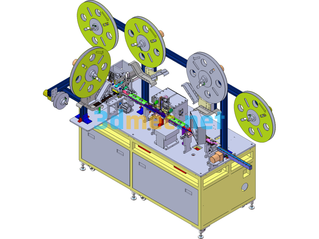 SMT Cam Pin Insertion Machine - 3D Model SolidWorks Free Download