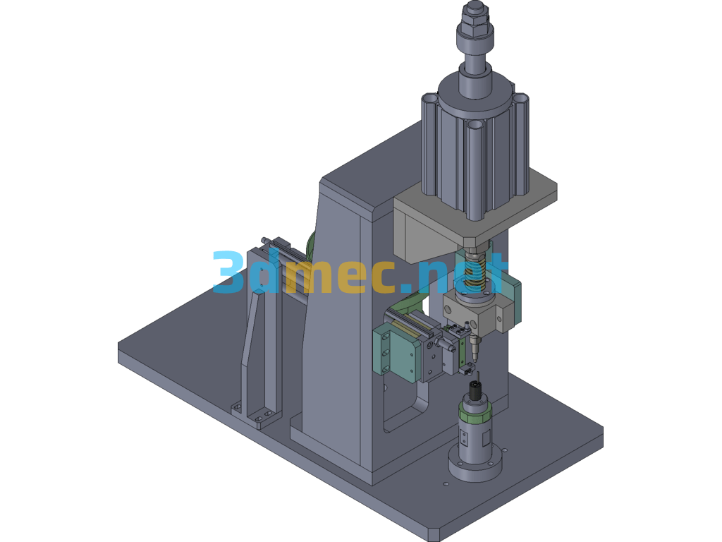 Automatic Assembly Tooling For Valve Body Retaining Ring, Mass Production - 3D Model SolidWorks Free Download