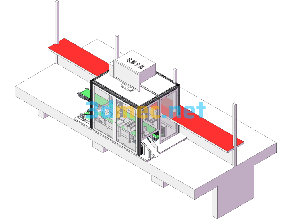 Fuse Box Automatic Testing Machine - 3D Model SolidWorks Free Download