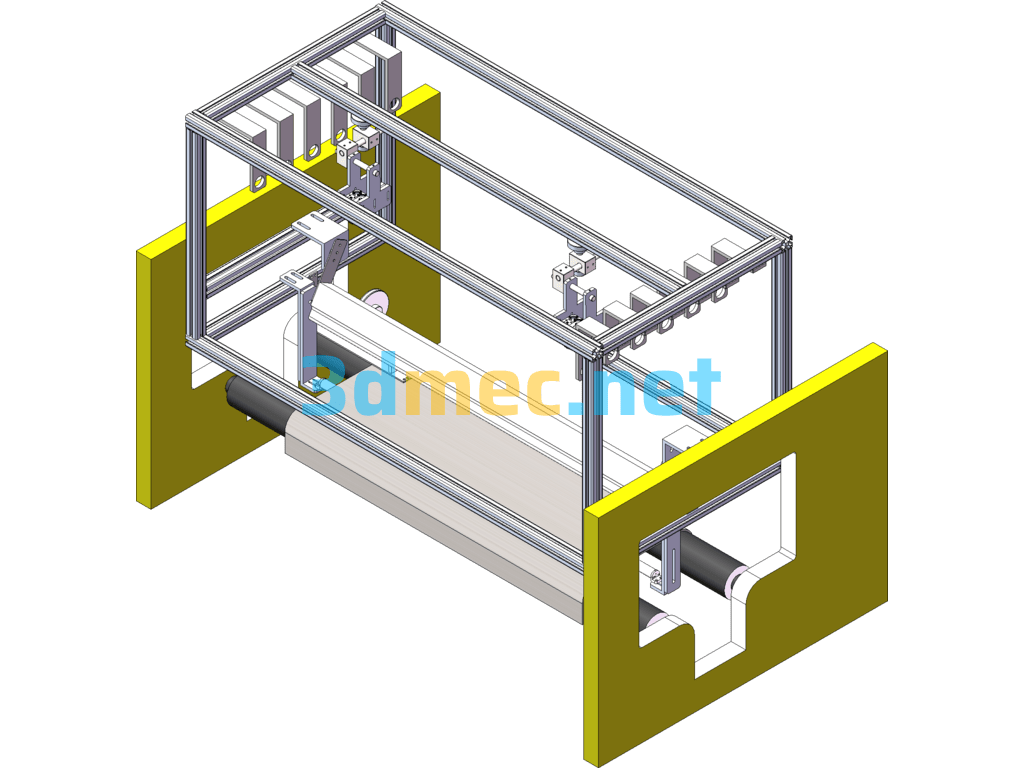 Non-Woven Fabric Testing Machine - 3D Model SolidWorks Free Download