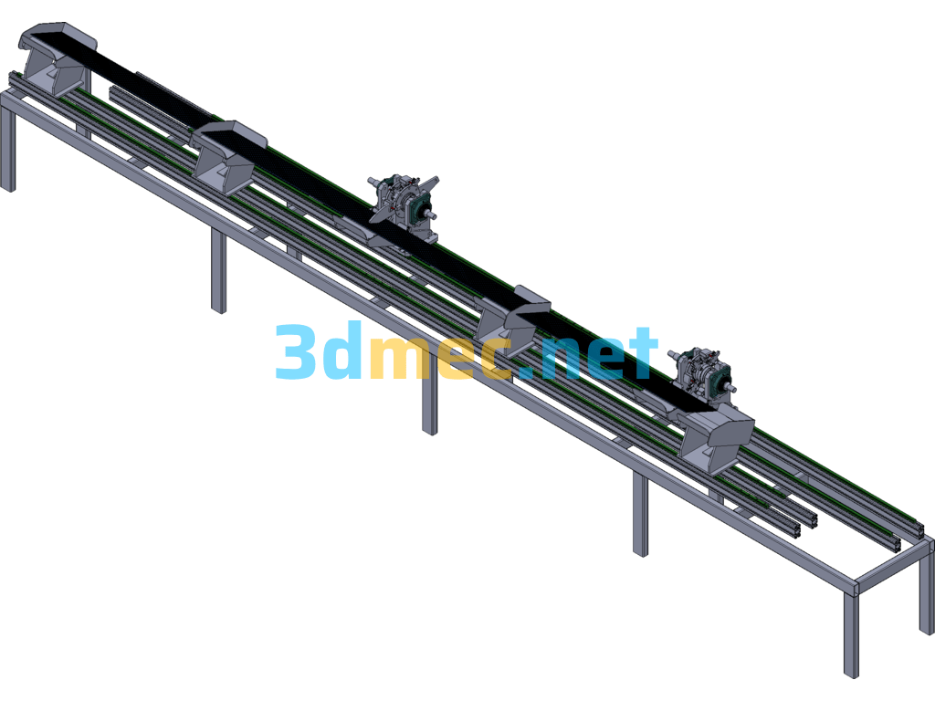 Pipe Stacking Cam Feeding Mechanism - 3D Model ProE Creo.Parametric Free Download