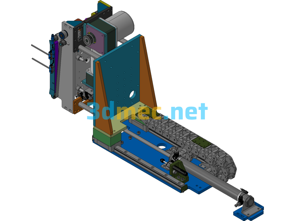 Lifting Conveyor Belt Module Micro Belt Conveyor - 3D Model Exported Free Download