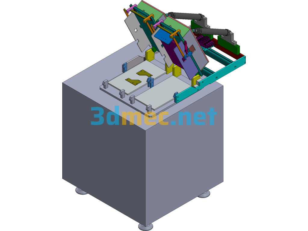 PCBA -ICT Automatic Test Equipment - 3D Model SolidWorks Free Download