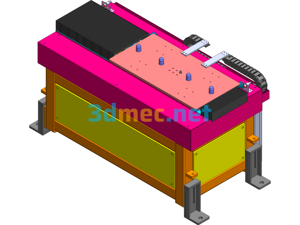 Servo Moving Table - 3D Model SolidWorks Free Download