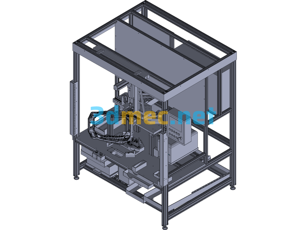 Car Seat Assembly Station SH-100003-OP010-00 - 3D Model Catia Free Download