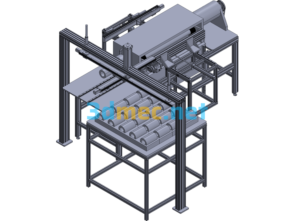 Screw Melt Automatic Cleaning Machine - 3D Model Exported Free Download