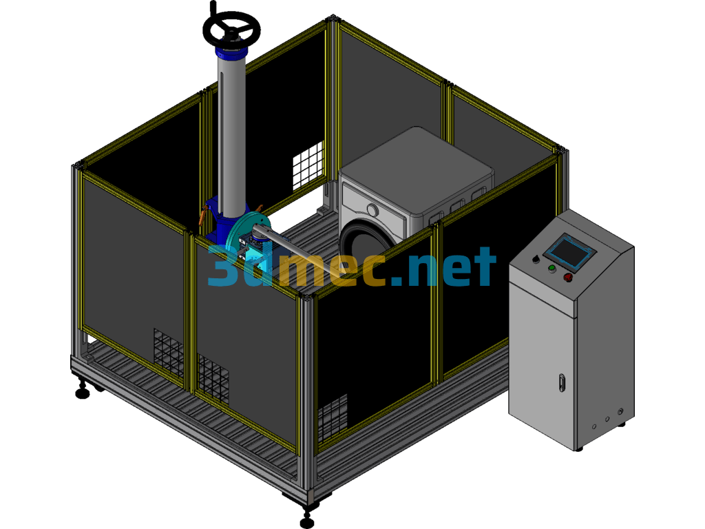 Washing Machine (Refrigerator) Door Switch Life Test Equipment - 3D Model Exported Free Download