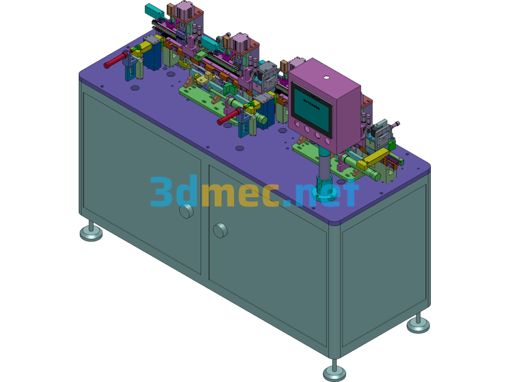 SIM Card Assembly Machine - 3D Model SolidWorks Free Download