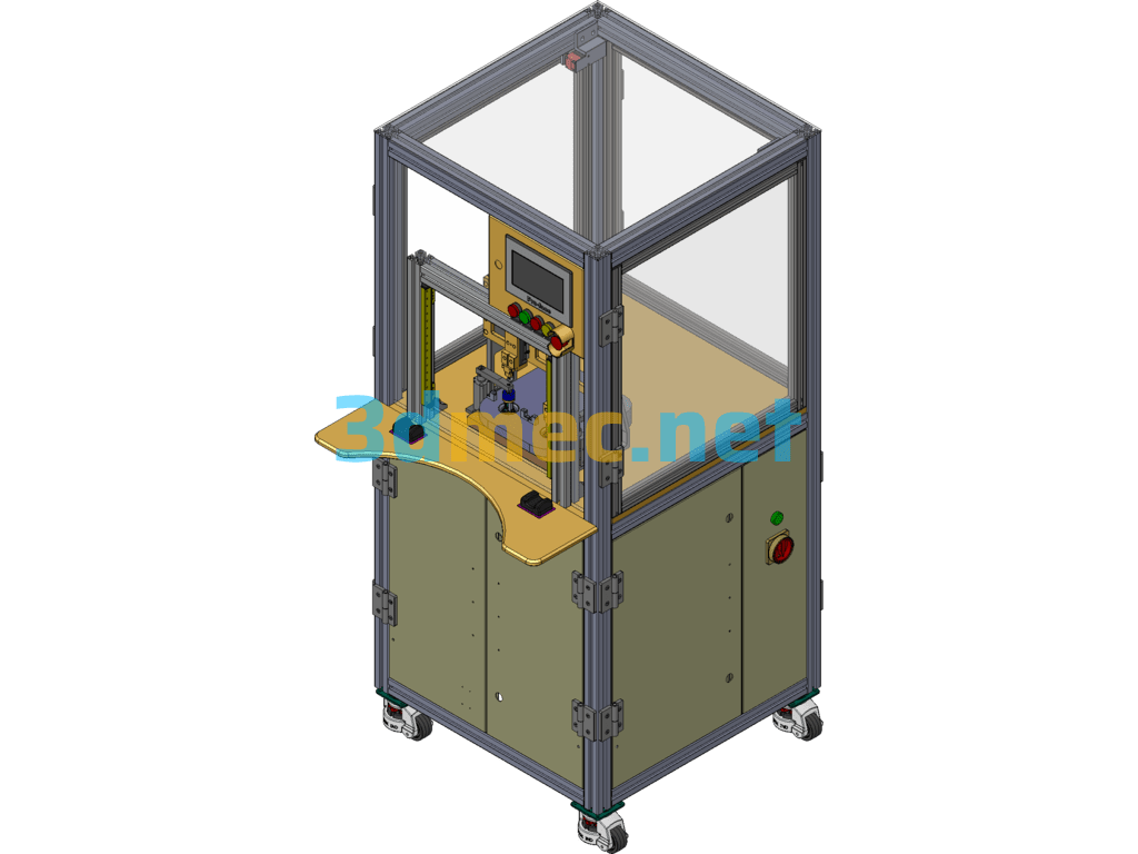 Co2 Cleaning And Testing Machine - 3D Model SolidWorks Free Download