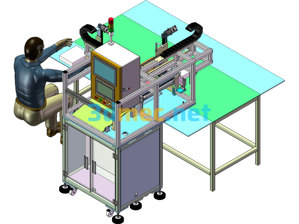 Automatic Weighing Barcode Reader - 3D Model SolidWorks Free Download