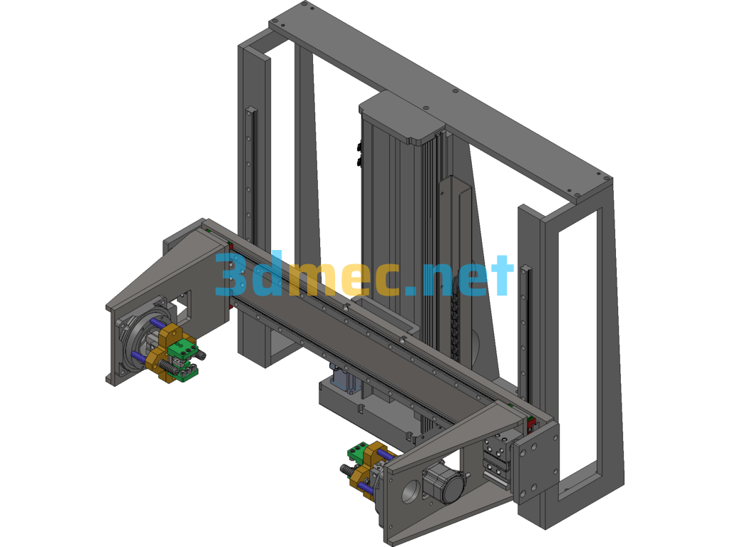 Lifting And Flipping Mechanism - 3D Model SolidWorks Free Download