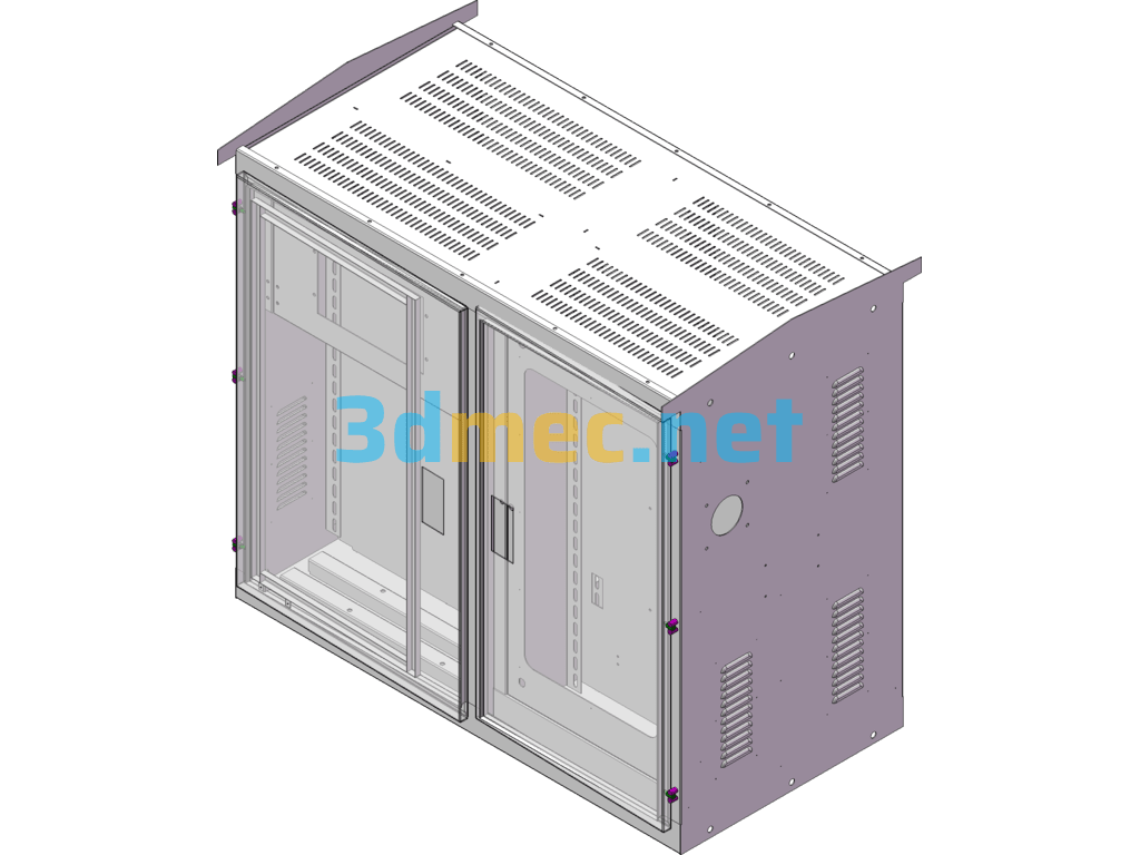 10 Types Of Sheet Metal Structures For Power Distribution Cabinets And Boxes - 3D Model SolidWorks Free Download