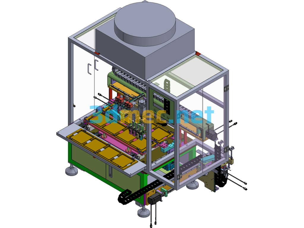 Automatic Plate Placing Machine - 3D Model SolidWorks Free Download