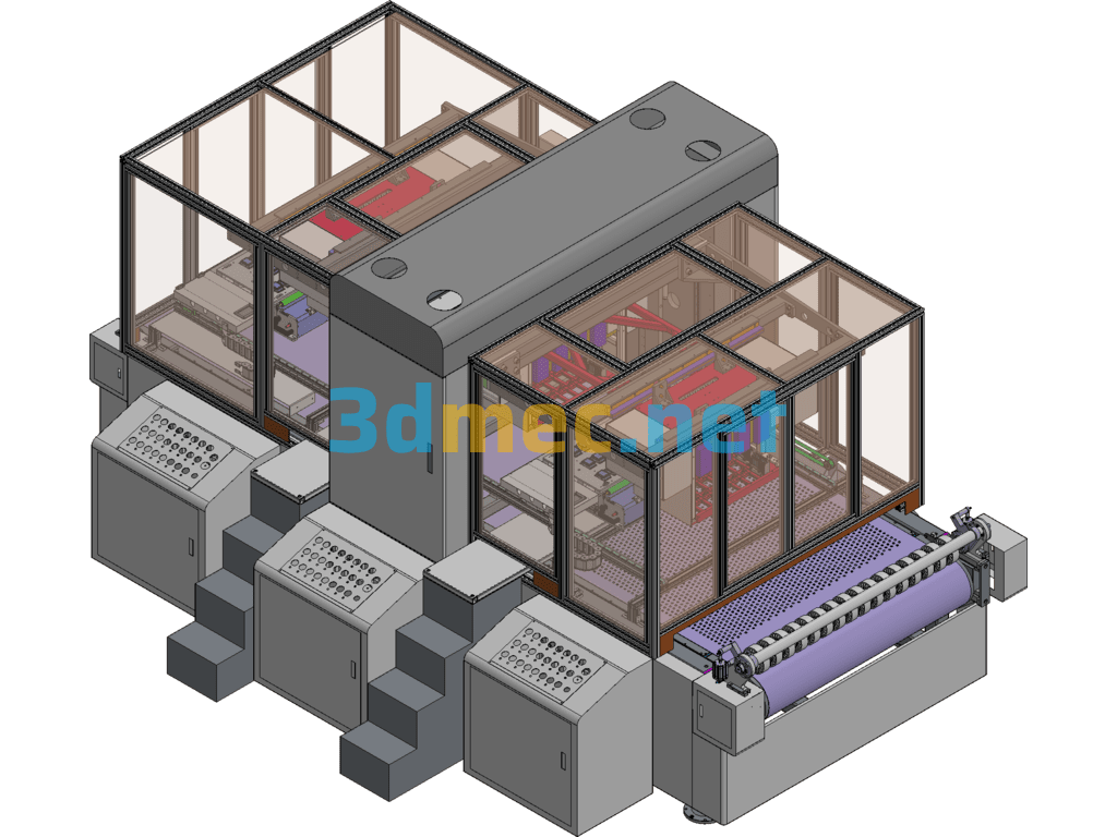 Industrial Digital Printer (In Production) Corrugated Cardboard Digital Printer - 3D Model SolidWorks Free Download