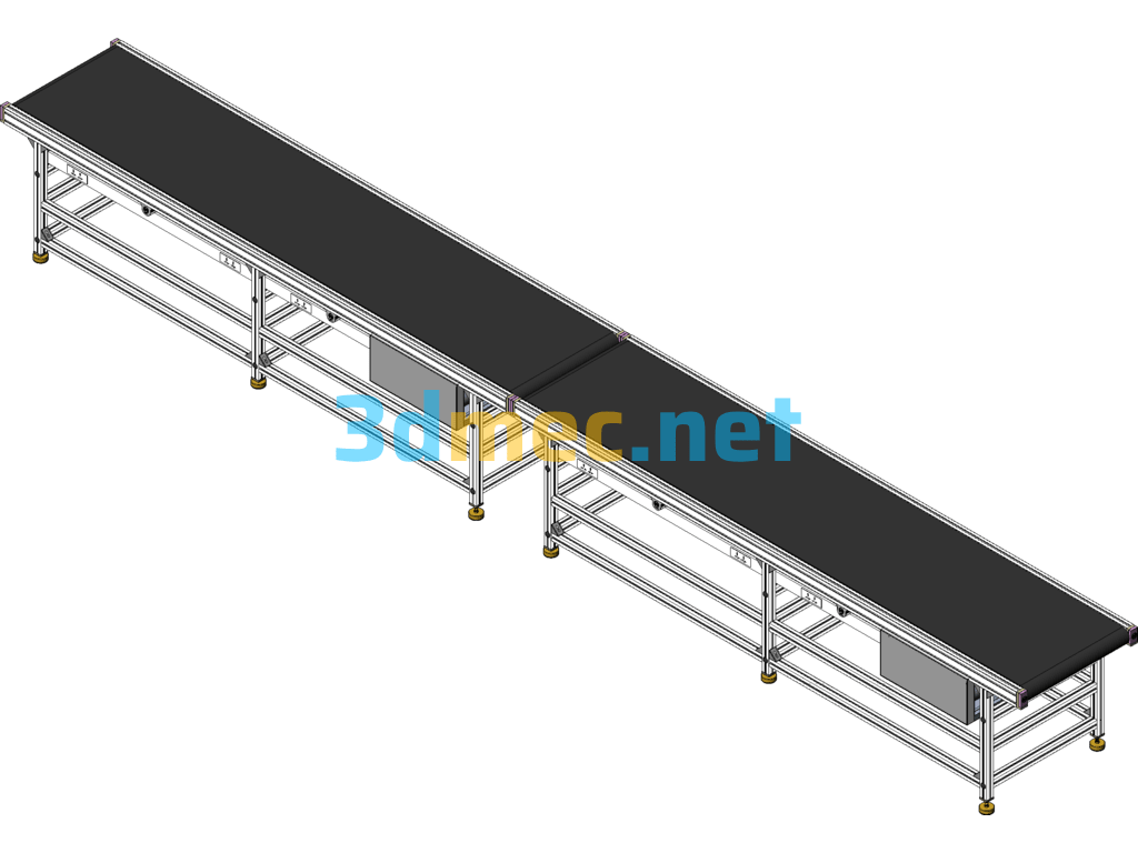 Heavy Load Conveyor - 3D Model SolidWorks Free Download