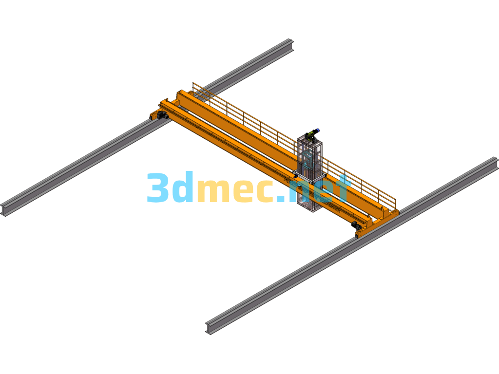 Gantry Type Mine Sampling Machine - 3D Model SolidWorks Free Download