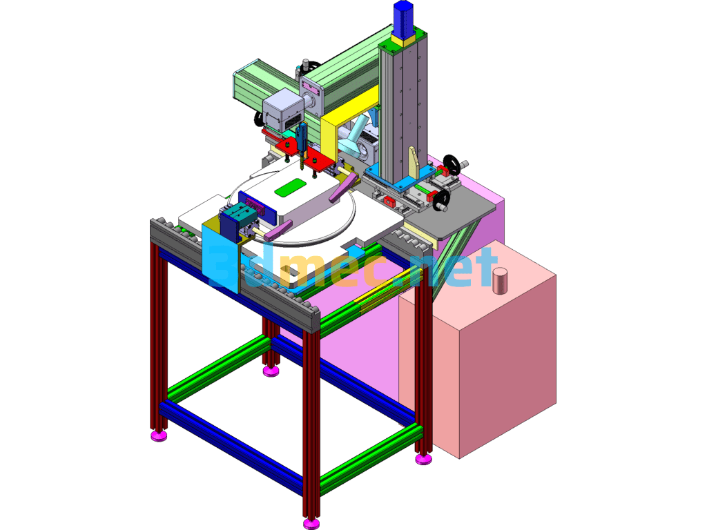 Online Marking Machine Lithium Battery - 3D Model SolidWorks Free Download