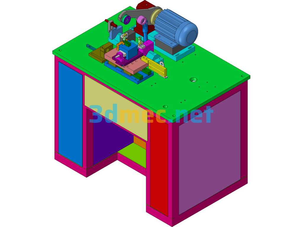 Old-Fashioned Lathe - 3D Model SolidWorks Free Download