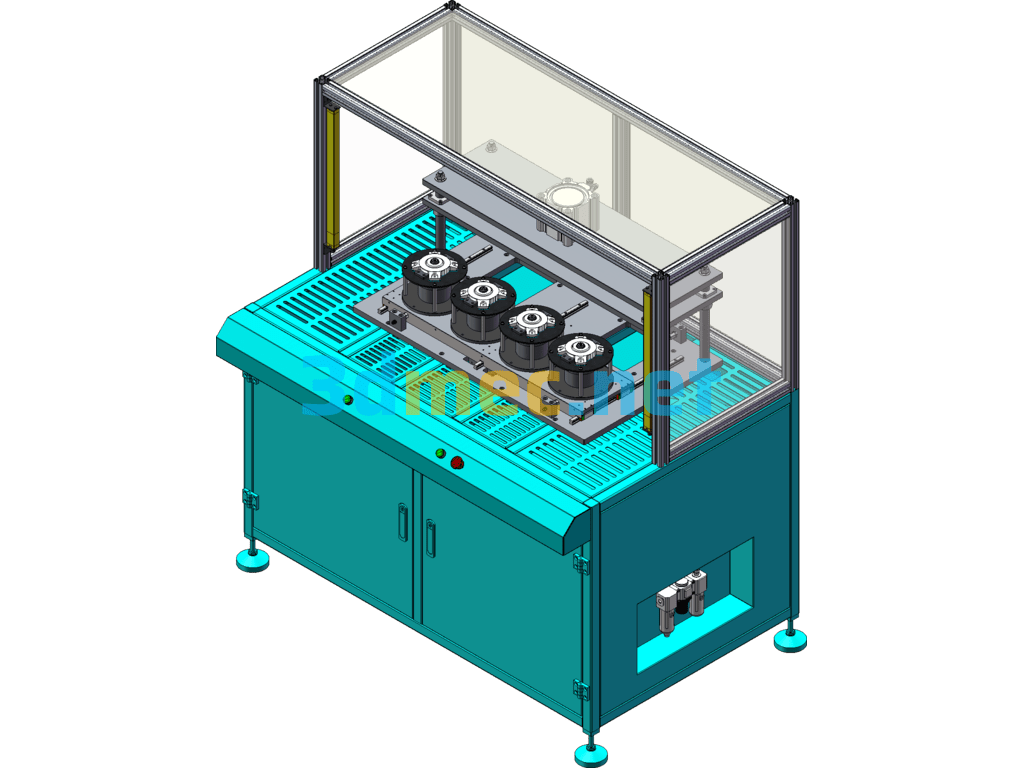 BMC Plastic Sealed Stator Cleaning Machine - 3D Model SolidWorks Free Download