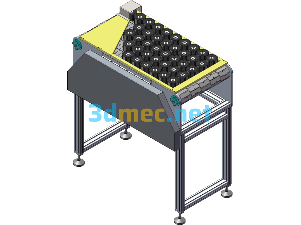 Motor Permanent Magnet Rotor/Bearing Feeding Mechanism - 3D Model SolidWorks Free Download