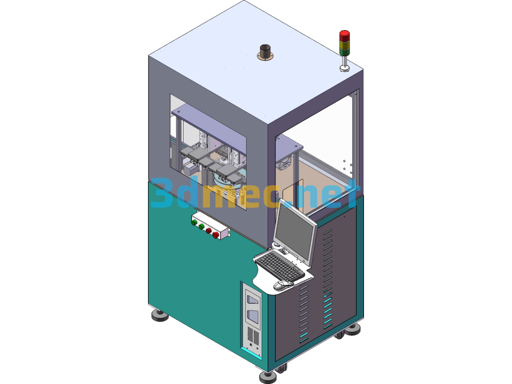 Online Transplanting Marking Machine - 3D Model SolidWorks Free Download