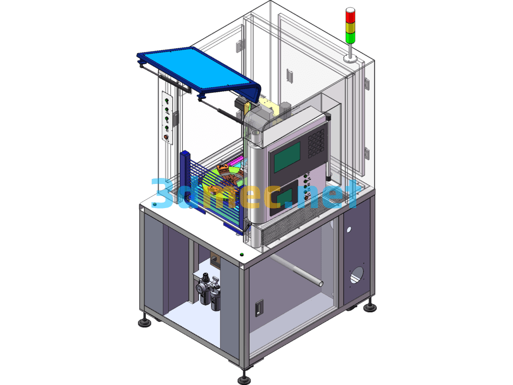 Fully Automatic Milling Machine Milling Gate Removal Equipment - 3D Model SolidWorks Free Download