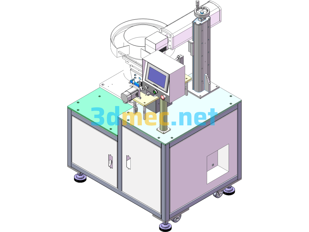 Laser Spot Welding Machine - 3D Model SolidWorks Free Download