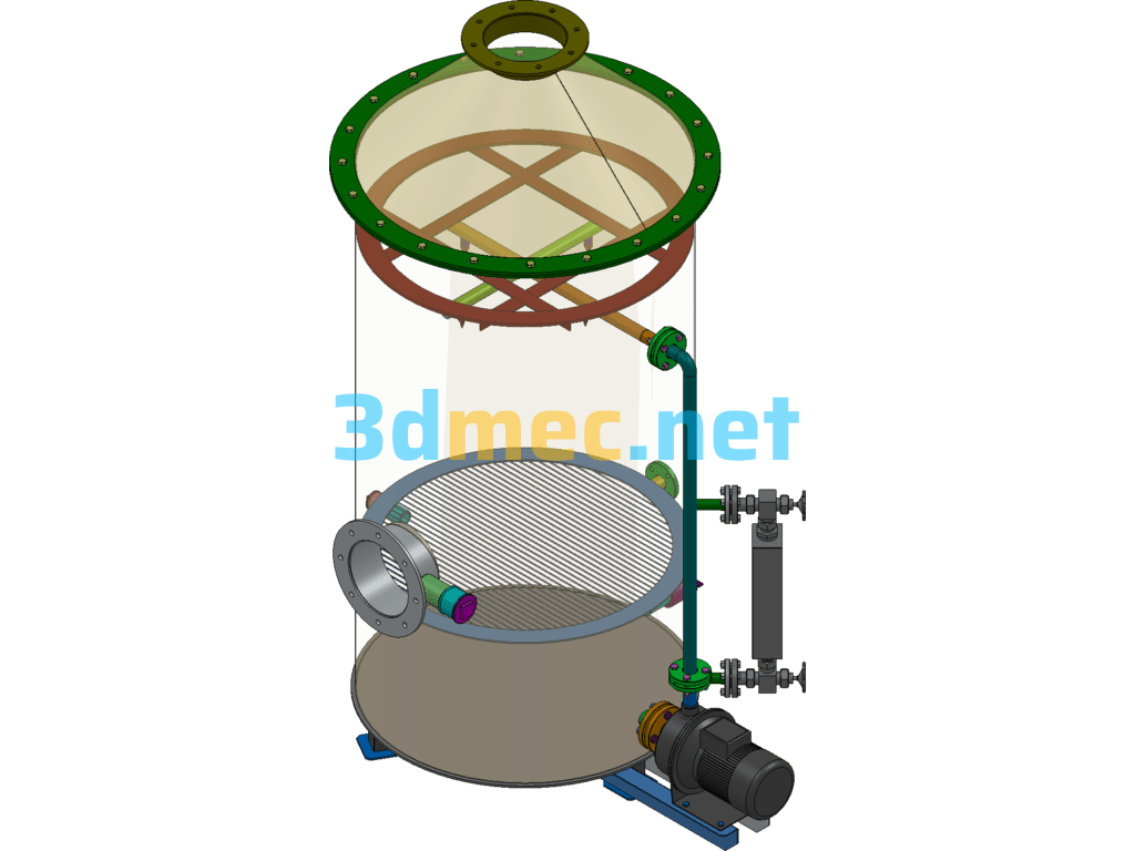 Test Scrubber - 3D Model SolidWorks Free Download