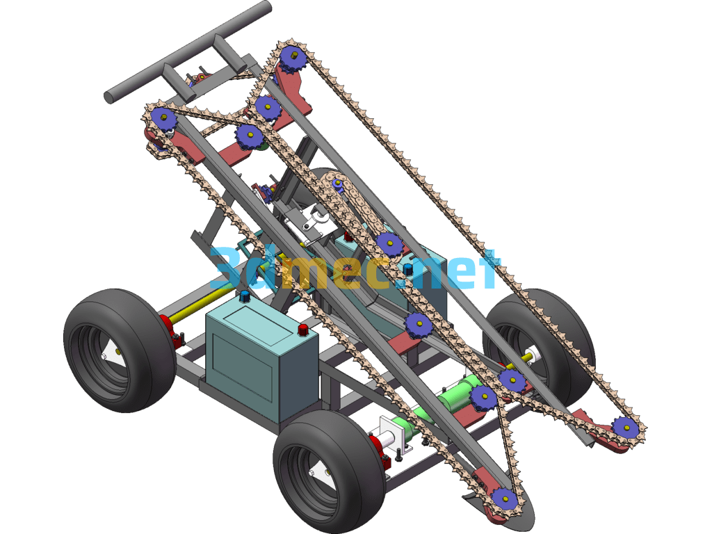 Ginger Harvester - 3D Model SolidWorks Free Download