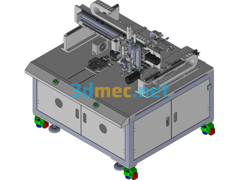 Mobile Phone Fingerprint Module Assembly Equipment - 3D Model Exported Free Download