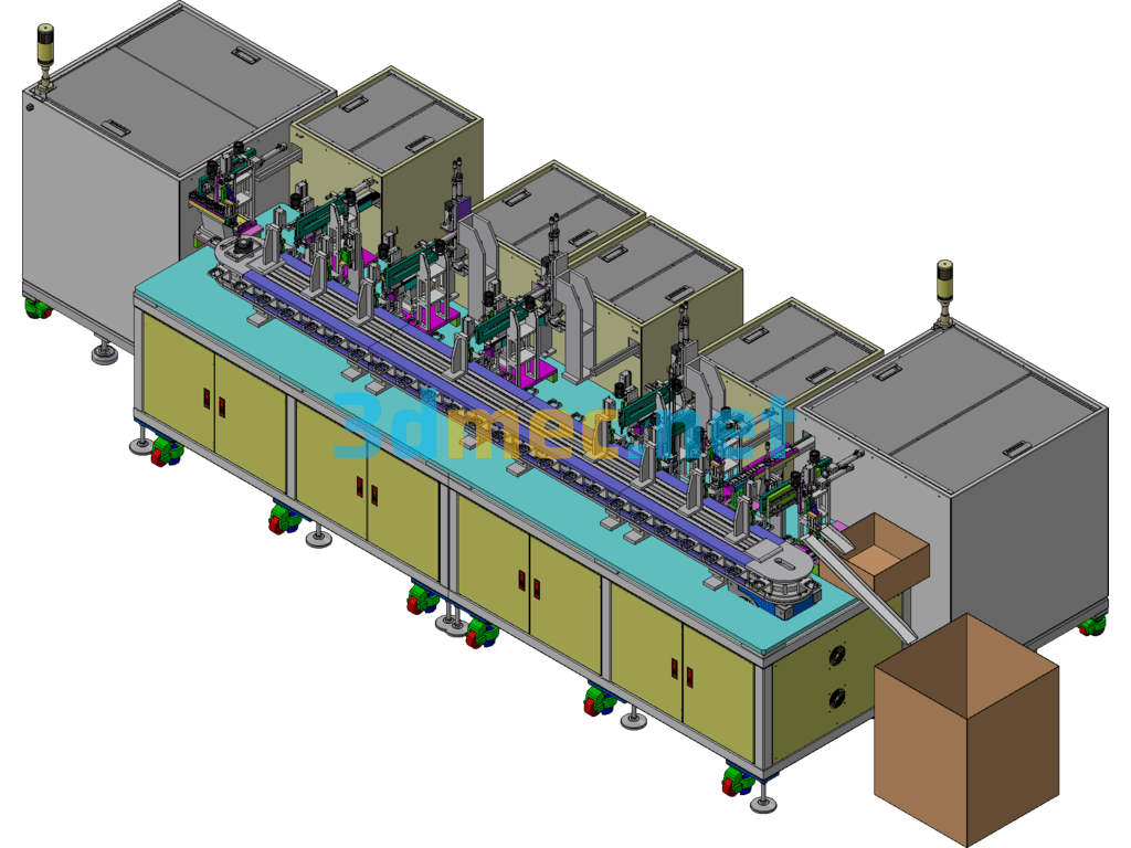 Plug Automatic Assembly Equipment - 3D Model Exported Free Download