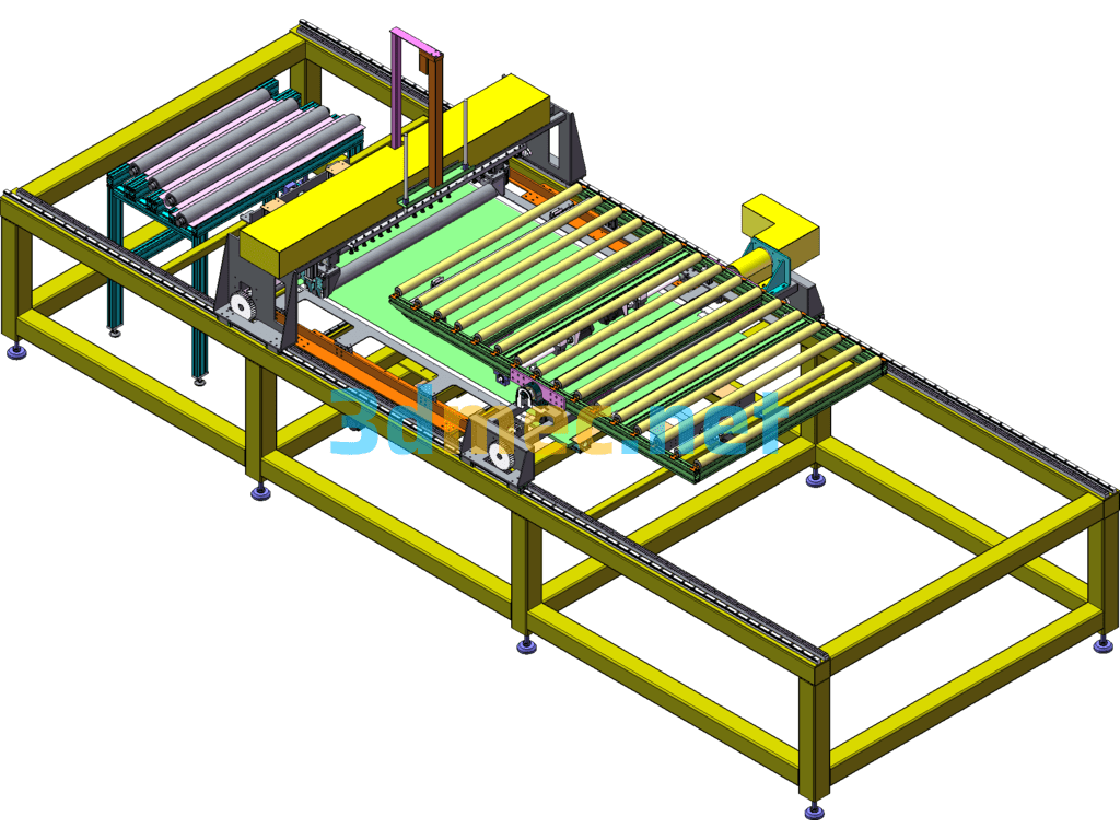 TV Film Pressing Equipment - 3D Model SolidWorks Free Download