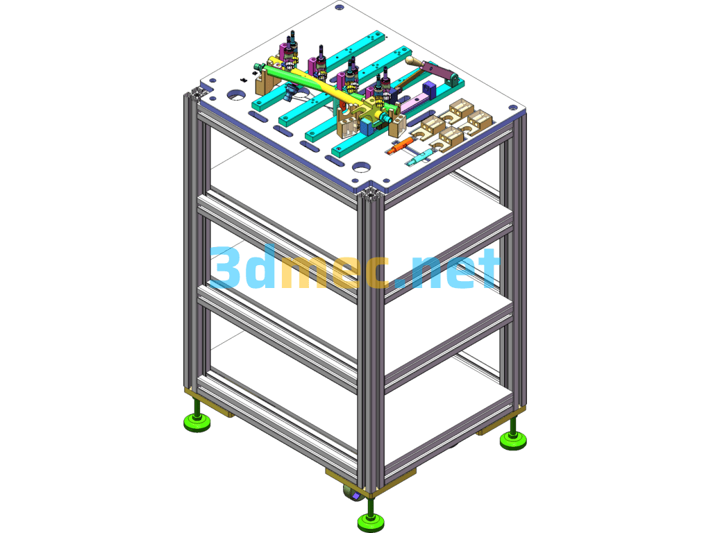 Multifunctional Clamping Machine - 3D Model SolidWorks Free Download