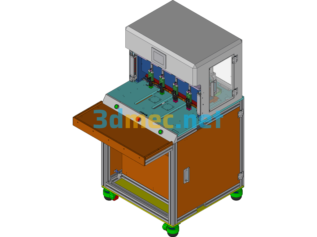 Battery Nickel Sheet Cutting And Leveling Equipment - 3D Model Exported Free Download