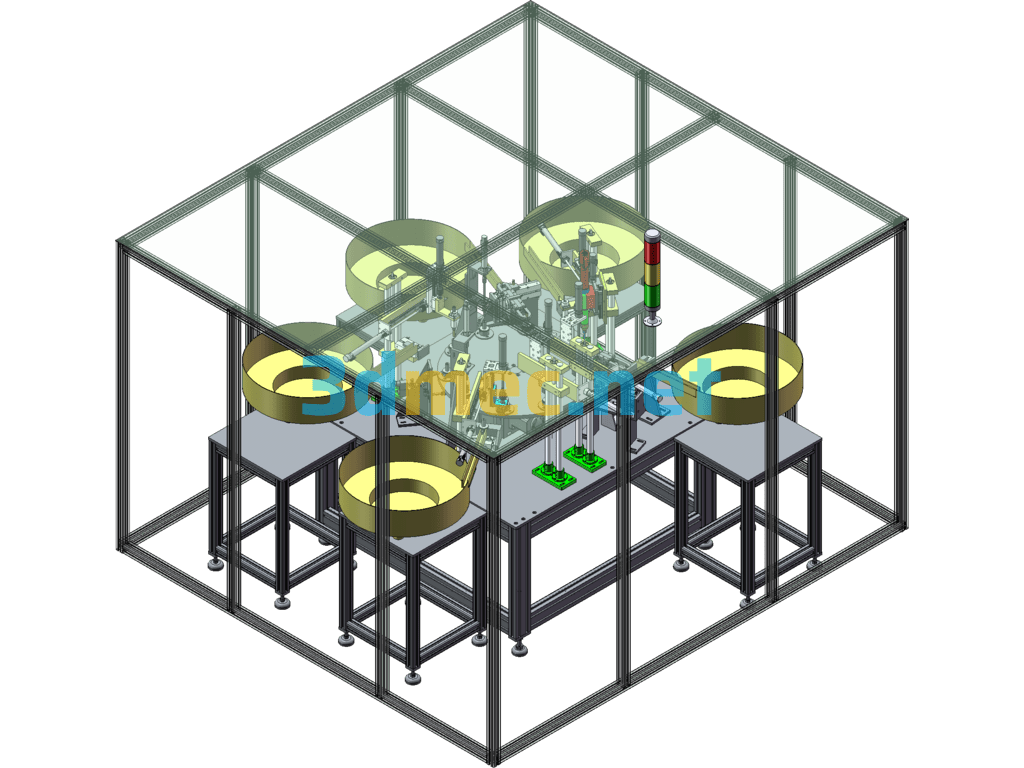 Solenoid Valve Fully Automatic Assembly Equipment - 3D Model SolidWorks Free Download