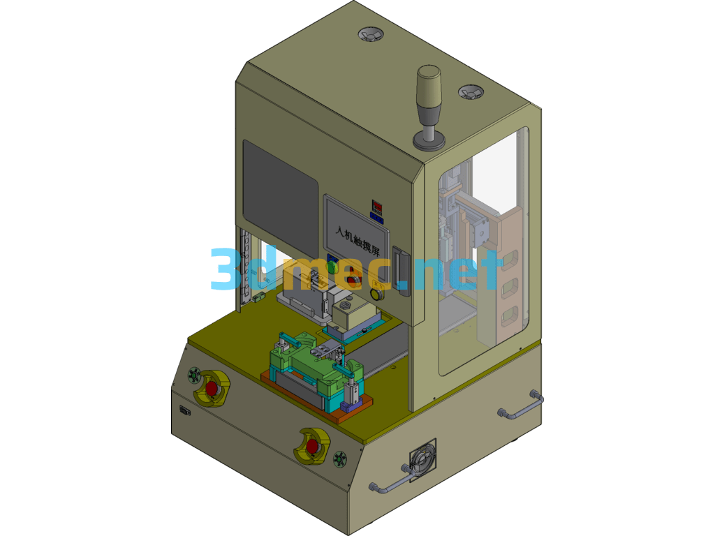 Desktop Automatic Screw Locking Machine - 3D Model Exported Free Download