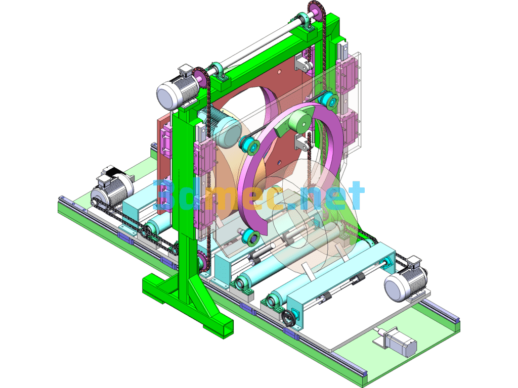 Wiper Steel Strip Automatic Feeding Equipment Assembly - 3D Model SolidWorks Free Download