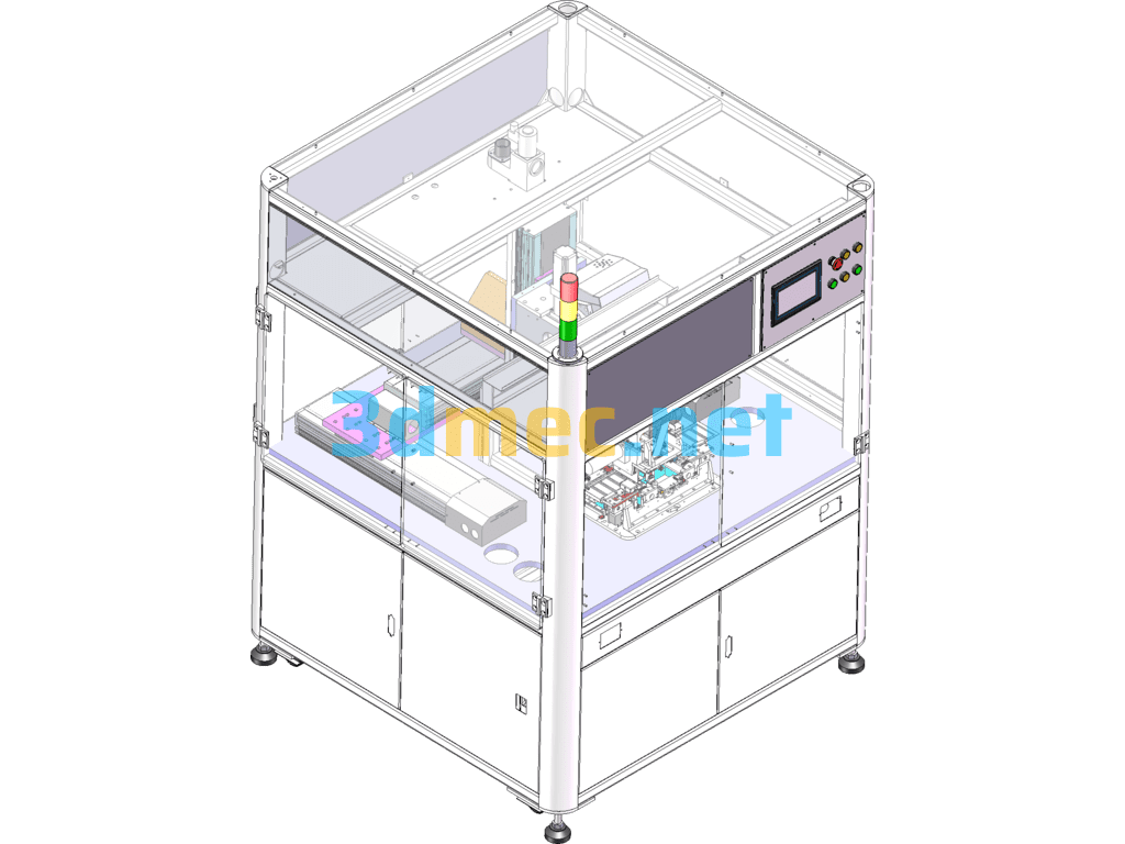 Automatic Patch Molding Equipment Semiconductor Integrated Circuit Back-End Packaging - 3D Model SolidWorks Free Download