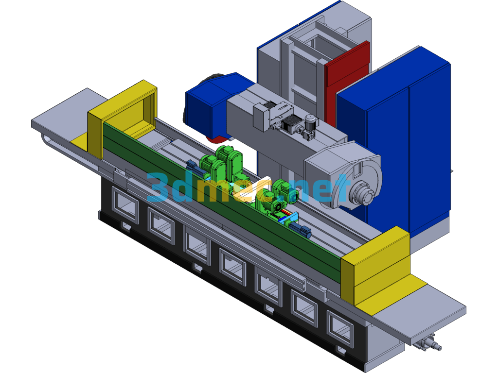 Bidirectional Heat Sink High Speed Cutting Equipment - 3D Model SolidWorks Free Download