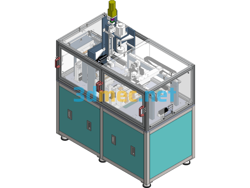 Contact Switch Automatic Assembly Line - 3D Model SolidWorks Free Download