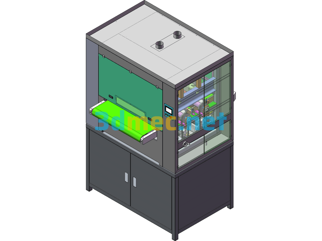 Metal Indentation Polishing Machine - 3D Model SolidWorks Free Download