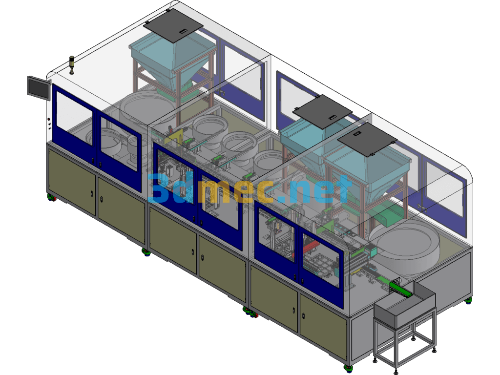 Socket Line Automatic Assembly Equipment - 3D Model Exported Free Download