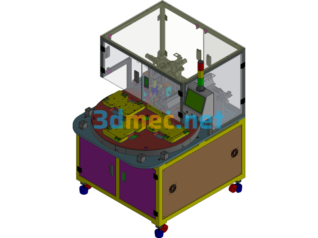 Rotary Automatic Screw Locking Machine - 3D Model Exported Free Download