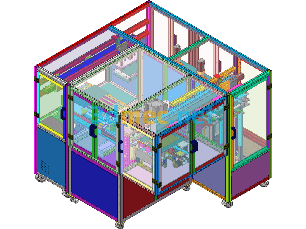 Pressing Automatic Feeding Equipment Including Engineering Drawings, BOm, DFM - 3D Model SolidWorks Free Download