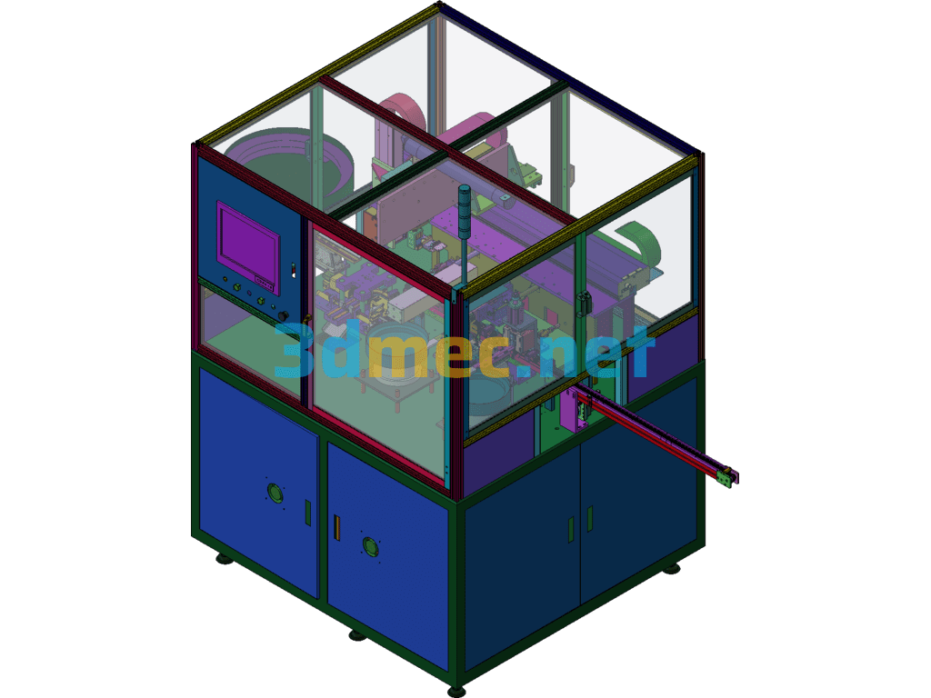 Optocoupler Automatic Assembly Line Equipment - 3D Model SolidWorks Free Download