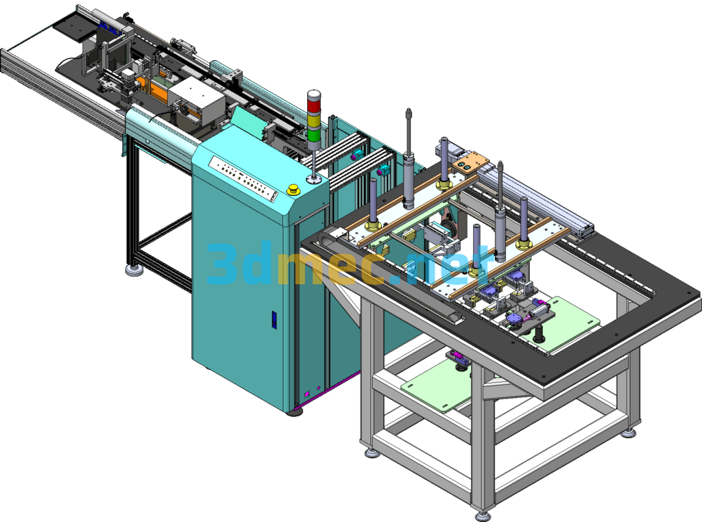 Sensor Coil Assembly And Testing Automatic Line - 3D Model SolidWorks Free Download