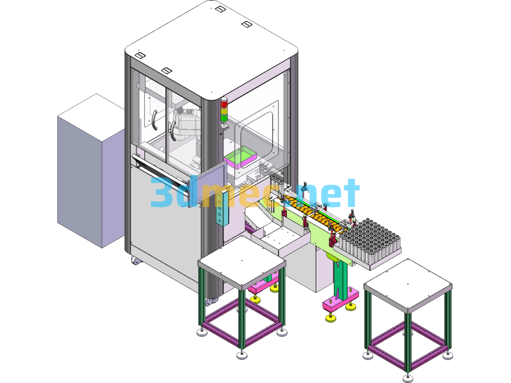 A Device For Laser Printing Plastic QR Codes - 3D Model SolidWorks Free Download