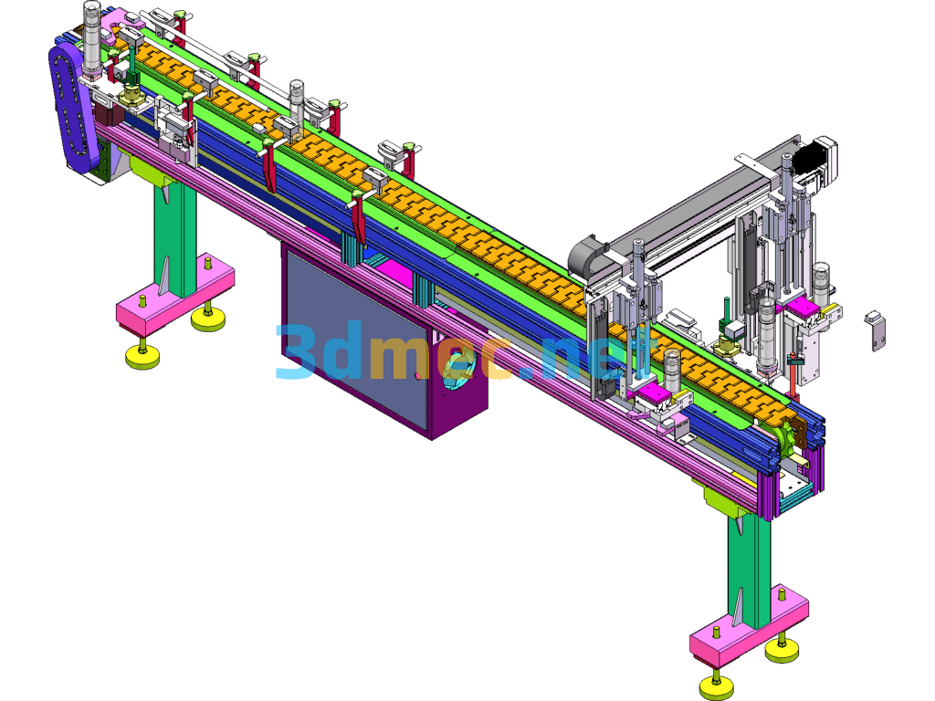 Bottle Loading Pull Strap - 3D Model SolidWorks Free Download